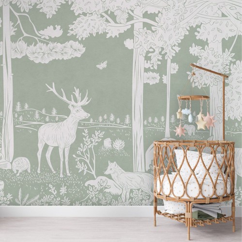 tapeta ze zwierzętami do pokoju dziecka