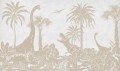 tapeta dinozaury do pokoju chłopca
