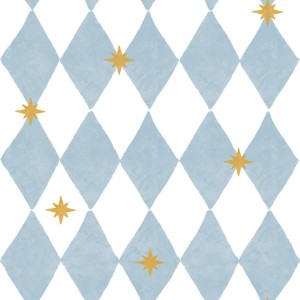 TAPETA FRENCH DIAMONDS WITH STARS - DEKORNIK