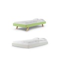 ŁÓŻKO TAPICEROWANE DLA DZIECKA SOFA LEGS TEXTI