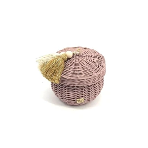 WIKLINOWY KOSZ BUBBLE S LILAC