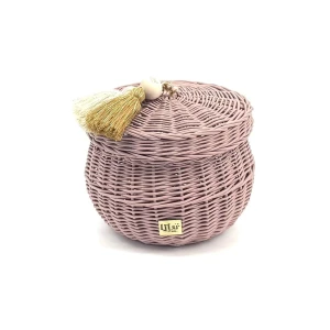 WIKLINOWY KOSZ BUBBLE M LILAC