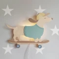tuliroom lampka piesek z drewna