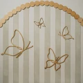 drewniane minimalistyczne motylki na ścianę