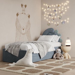 MINKO - ŁÓŻKO TAPICEROWANE DOUBLE BED DINO