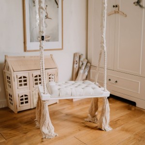 HUŚTAWKA DESKOWA TAPICEROWANA GLAM KOLORY