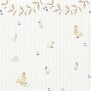 TAPETA DUCKLINGS WITH ORNAMENTS - DEKORNIK