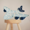 lampka little lights samolot niebieski