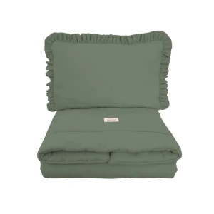 POŚCIEL DZIECIĘCA MUŚLINOWA Z WYPEŁNIENIEM FOREST GREEN - MALOMI KIDS