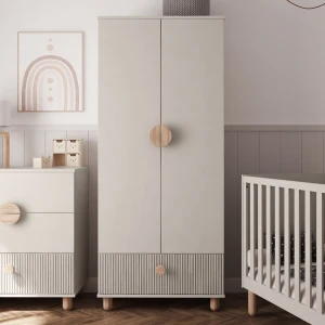 Szafa dwudrzwiowa z szufladą Loft kaszmir