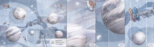 MALUMI GALAKTYKA SPACE ZONE SKY BLUE - PRÓBKA TAPETY