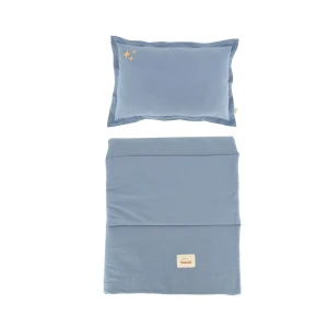 POŚCIEL WASHED COTTON Z WYPEŁNIENIEM STARS DENIM - MALOMI KIDS
