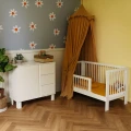 komoda i łóżeczko dla niemowlaka olivia little sky