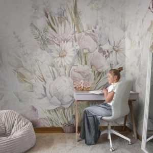 TAPETA DLA DZIEWCZYNKI ROSETTA PASTEL - MALUMI