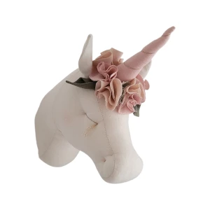 Dekoracja na ścianę do pokoju dziewczynki Jednorożec jasno beżowy – Love Me Decoration