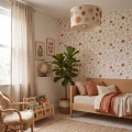 boho lampa sufitowa kwiatki