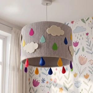 Lampa sufitowa dla dziecka Chmurka z kolorowym deszczem - Bring The Light 