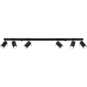 Plafon RING 6L czarny