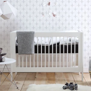Łóżeczko dla niemowlaka 60x120 cm Basic białe - Pinio 