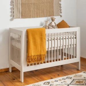 Łóżeczko dla niemowlaka 60x120 cm Basic szampańskie - Pinio 