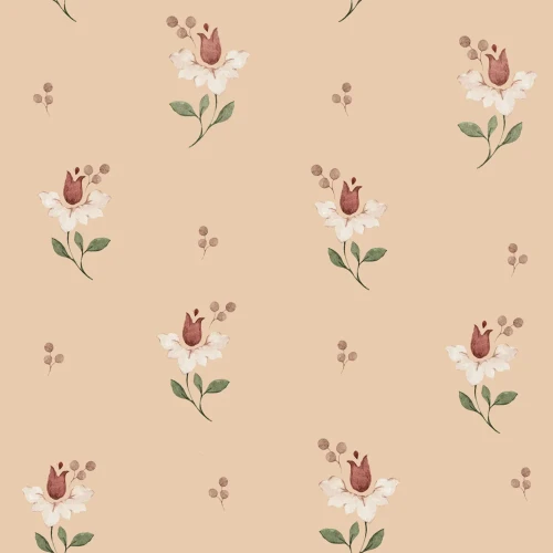Tapeta w kwiaty Warm Blossom marki Dekornik