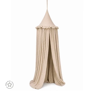 Muślinowy baldachim do pokoju dziecka beige - Waldin