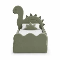 Łóżko dziecięce dinozaur z tapicerowanym zagłówkiem DINO