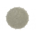 okrągły bawełniany dywan lorena canals bubbly olive natural 120 cm