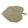 dywan Monstera z liśćmi roślinnymi w naturalnych kolorach