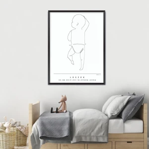 MINIMAL LINE - PERSONALIZOWANA METRYCZKA #1