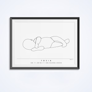 MINIMAL LINE - PERSONALIZOWANA METRYCZKA #3