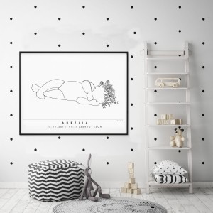 MINIMAL LINE - PERSONALIZOWANA METRYCZKA #11