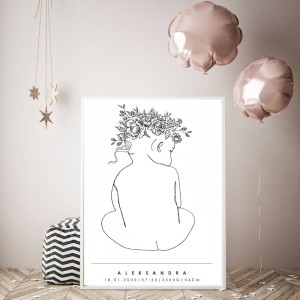 MINIMAL LINE - PERSONALIZOWANA METRYCZKA #12