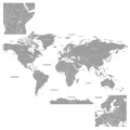 naklejka na ścianę mapa świata yokodesign