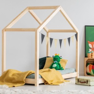 DREWNIANE ŁÓŻKO DOMEK MODEL RM