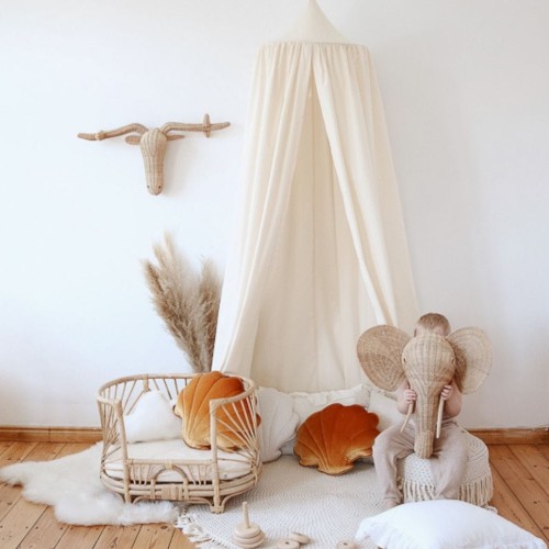baldachim do łóżeczka raw cotton