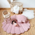 mata dla dzieci muszla velvet soft pink