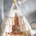 namiot tipi z falbanami dla dziewczynki