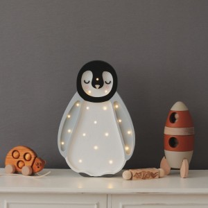 LAMPKA PINGWINEK LIGHT GRAY - LITTLE LIGHTS