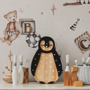 LAMPKA PINGWINEK ARTCTIC WOOD - LITTLE LIGHTS