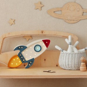 LAMPKA RAKIETA GALACTIC WHITE - LITTLE LIGHTS 
