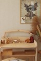mini lampka drewniana wyścigówka