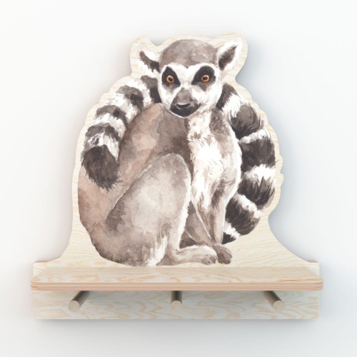 półka ze sklejki lemur