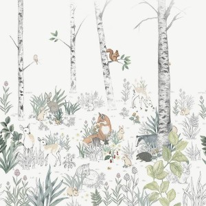 TAPETA DZIĘCIĘCA NEWBIE MAGIC FOREST MURAL 7481 SZEROKOŚĆ 270 CM WYSOKOŚĆ 265 CM - BORASTAPETER