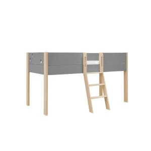 INMONDO - ŁÓŻKO PODNIESIONE 90 CM FUNFLEX SZARE