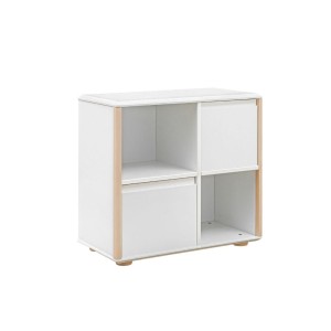 INMONDO - KOMODA 2D SZEROKA FRONTY MDF FUNFLEX BIAŁA