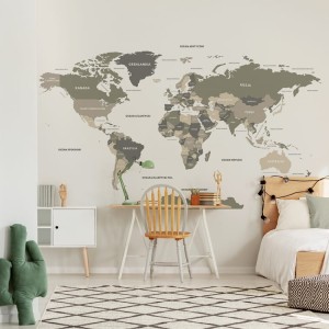 TAPETA MAPA ŚWIATA W22 - YOKO DESIGN