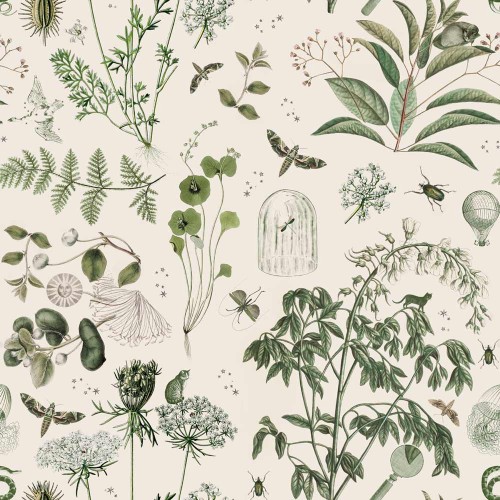 botaniczna tapeta do pokoju dziecka dekornik.jpg