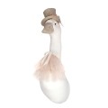 Loveme Decoration Goose cream with Golden hat