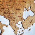 drewniana mapa europy
